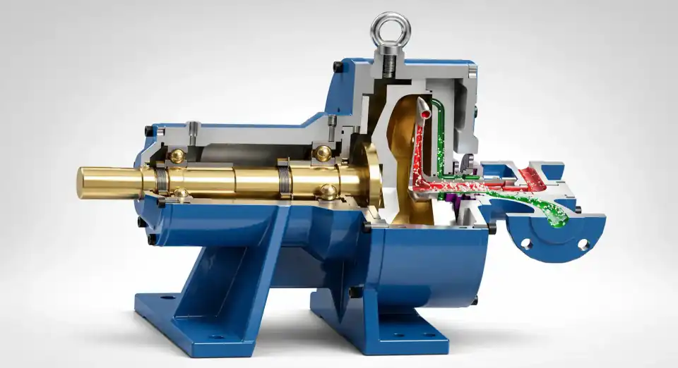 Cutaway illustration of a pitot tube pump.